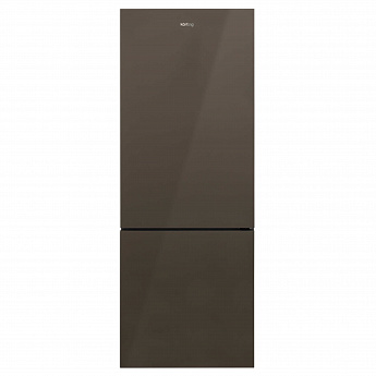 картинка Холодильник Korting KNFC 71928 GBR коричневое стекло 
